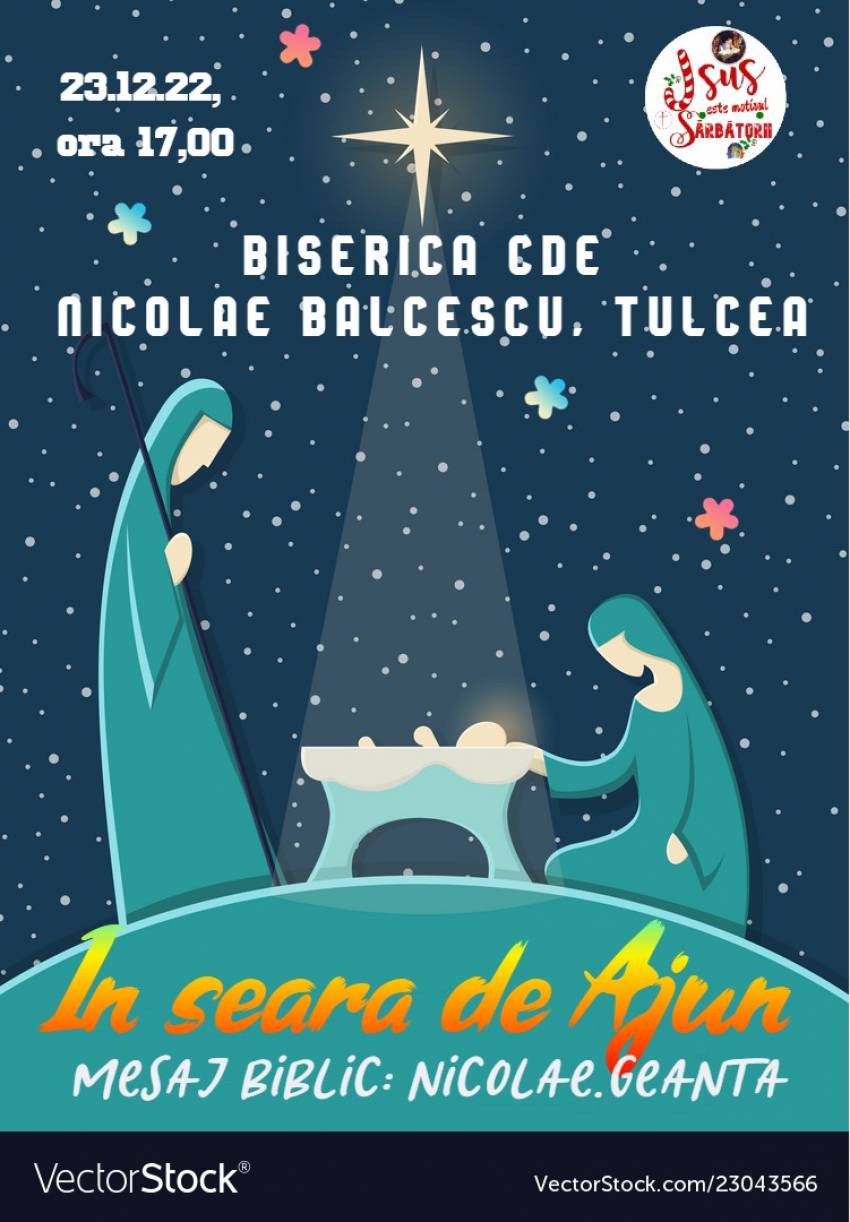 Nicolae Geantă la Concertul de Crăciun al Bisericii CDE Nicolae Bălcescu, județul Tulcea