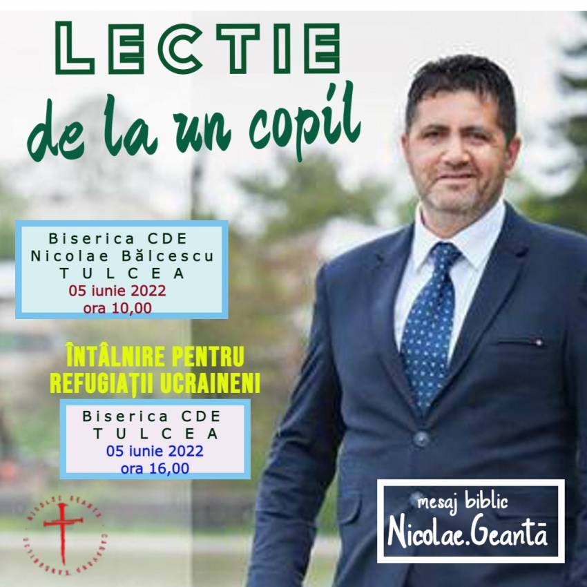 Nicolae Geantă la Biserica CDE Tulcea