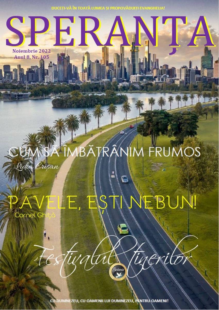 Revista Creștină Speranța din Australia ◉ Noiembrie 2022