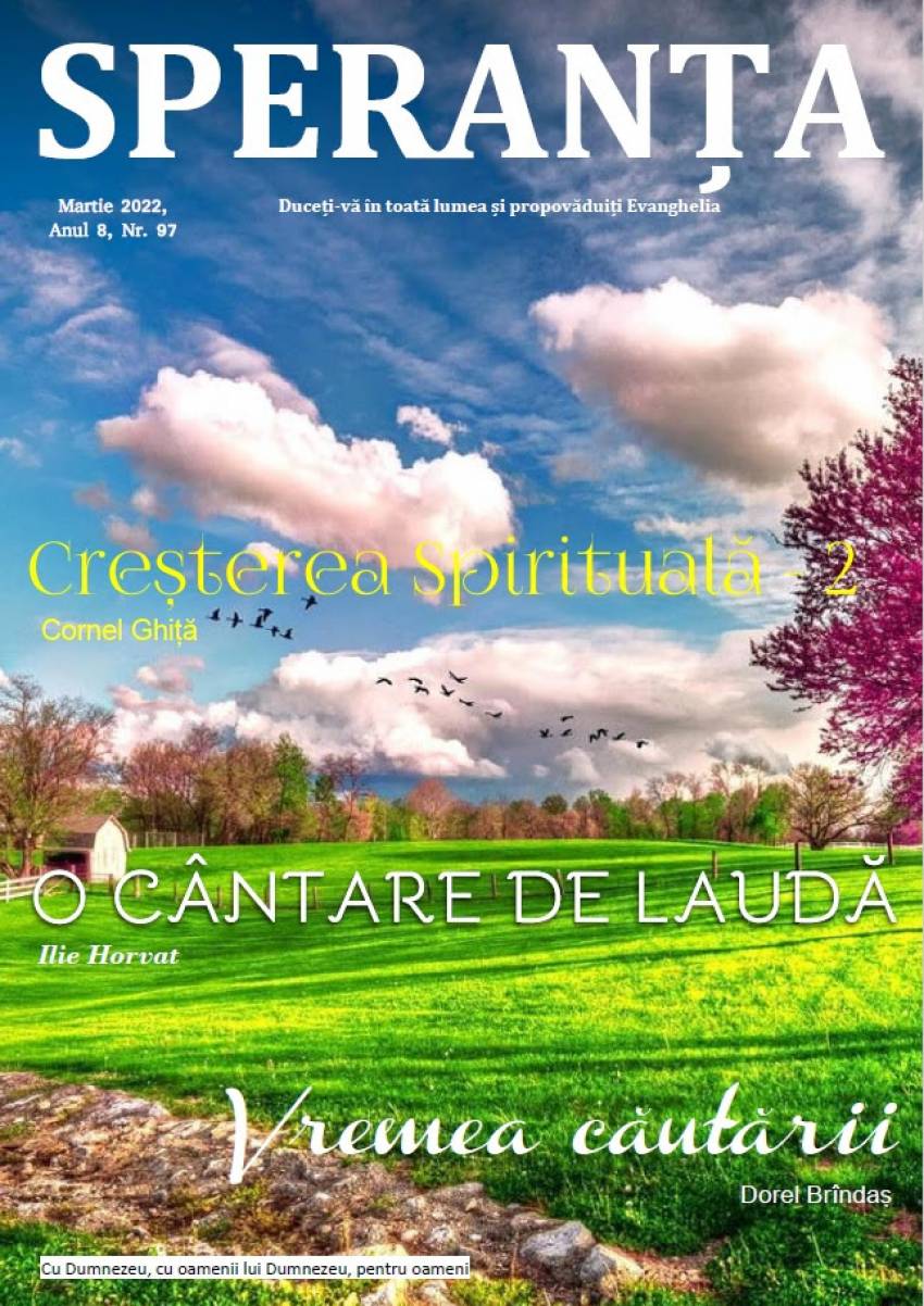 Revista Creștină Speranța din Australia ◉ Martie 2022