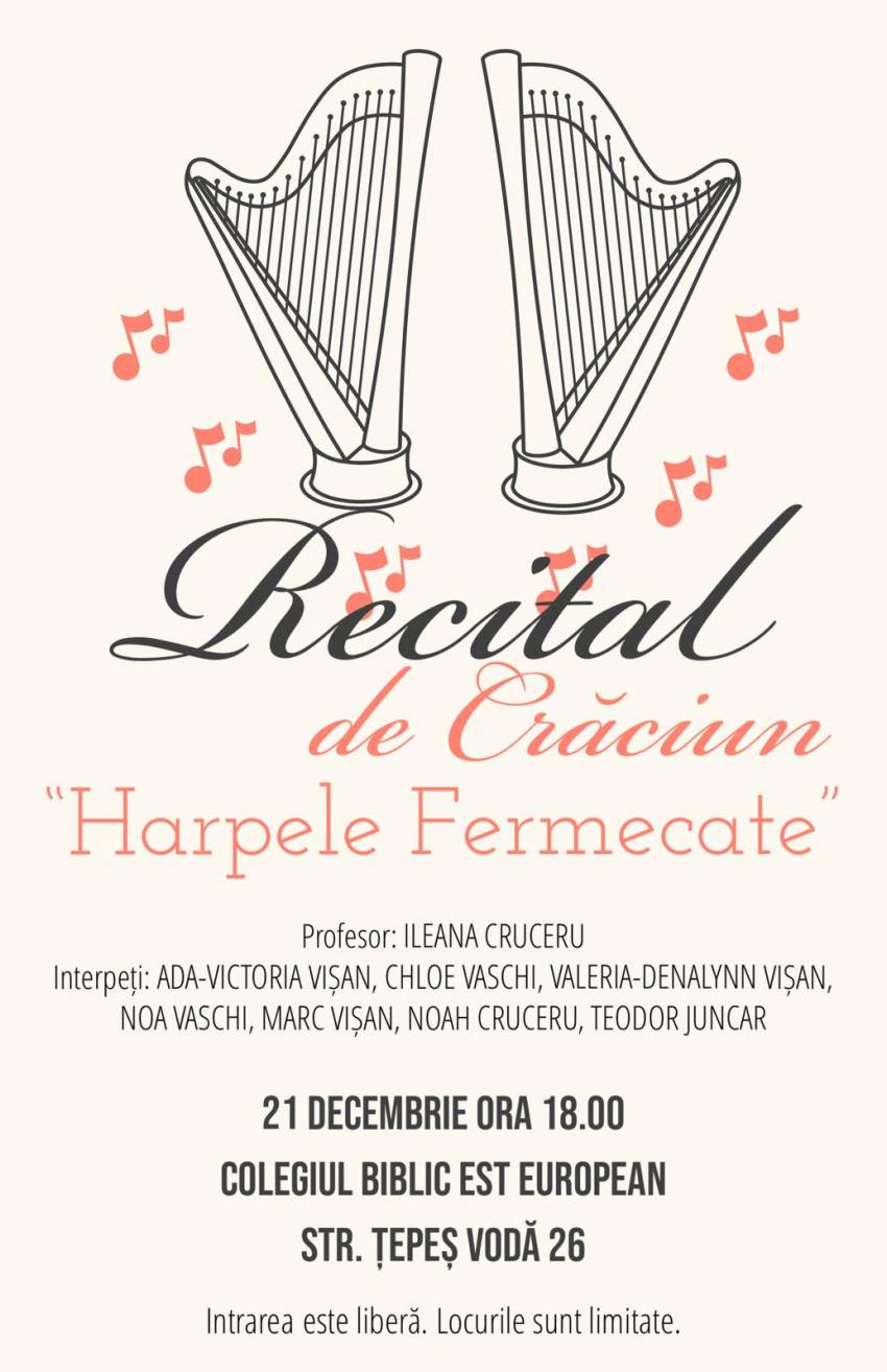 Recital de Crăciun la Colegiul Biblic Est-European Oradea