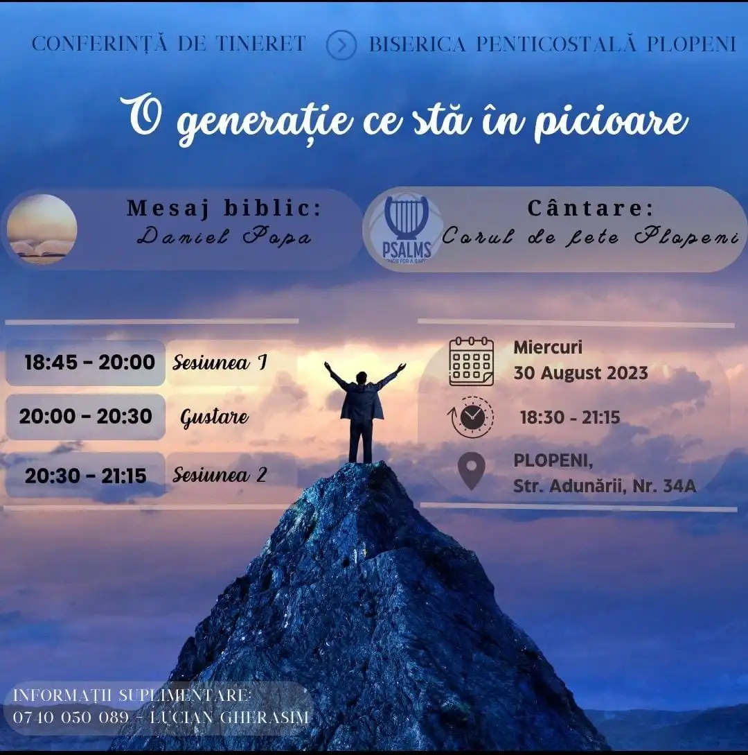 Conferință de tineret la Plopeni, județul Suceava