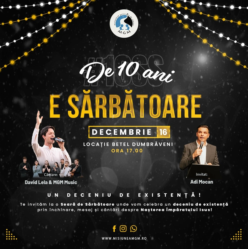 Misionând Generația de Mâine sărbătorește 10 ani de existență