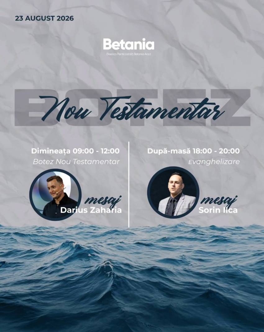Botez la Biserica Betania Arad