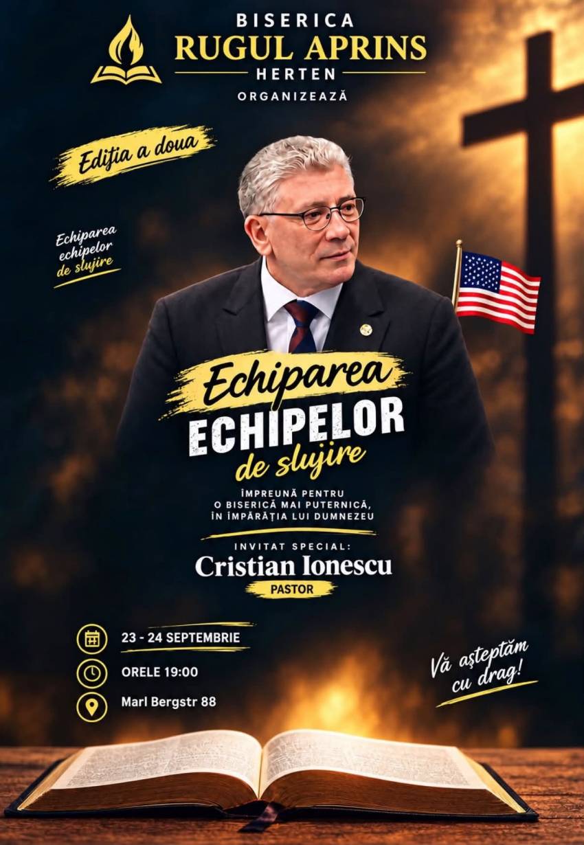 Cristian Ionescu la Biserica Rugul Aprins Herten