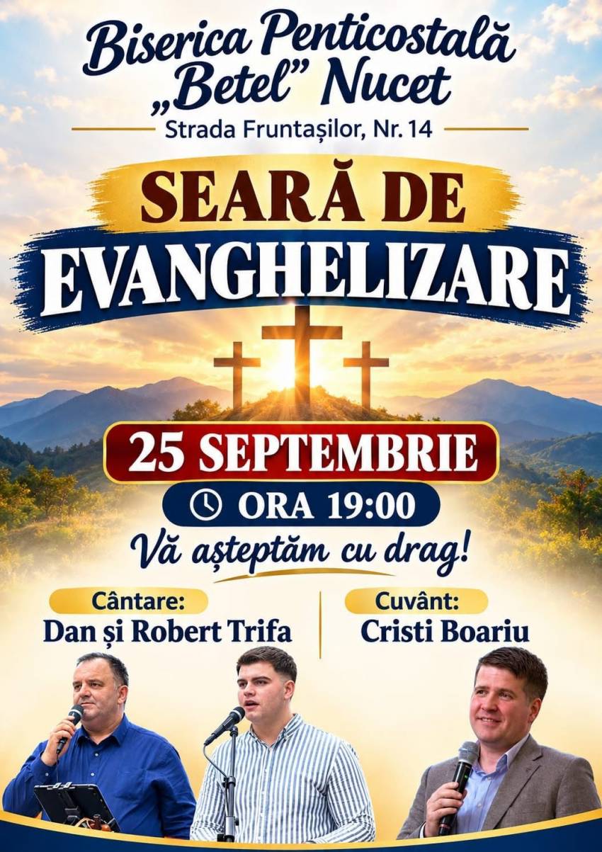 Cristi Boariu la Biserica Betel Nucet