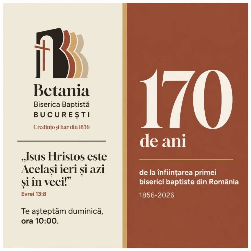 Aniversare 170 de ani la Biserica Betania București