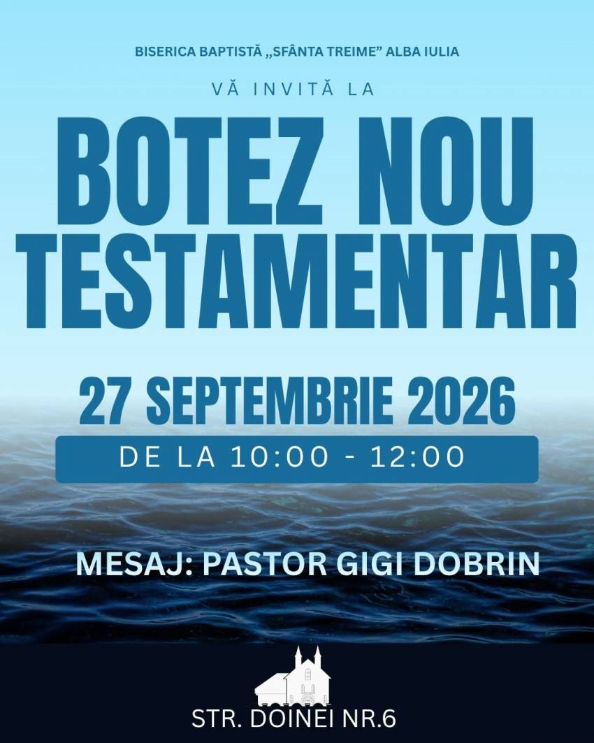 Botez la Biserica Sfânta Treime Alba Iulia