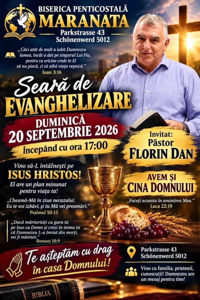 Florin Dan la Biserica Maranata Schönenwerd