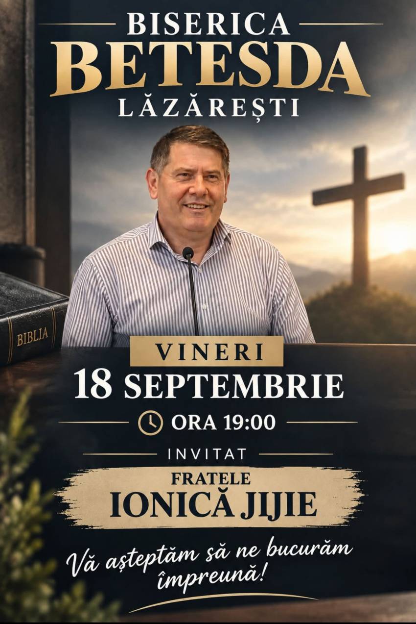 Ionică Jijie la Biserica Betesda Lăzărești