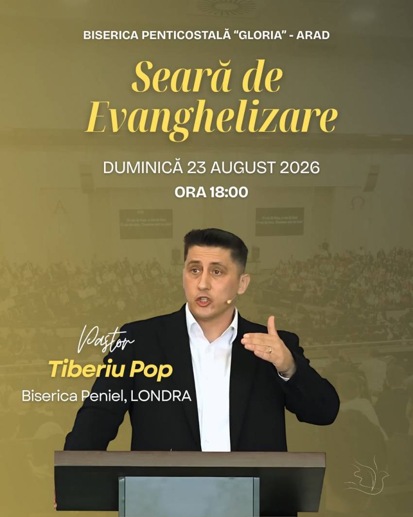 Tiberiu Pop la Biserica Gloria Arad