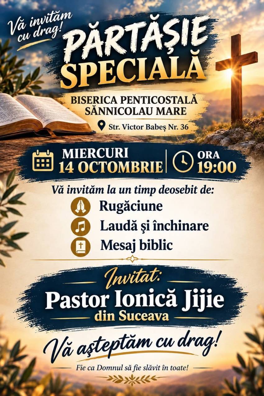 Ionică Jijie la Biserica Filadelfia Sânnicolau Mare