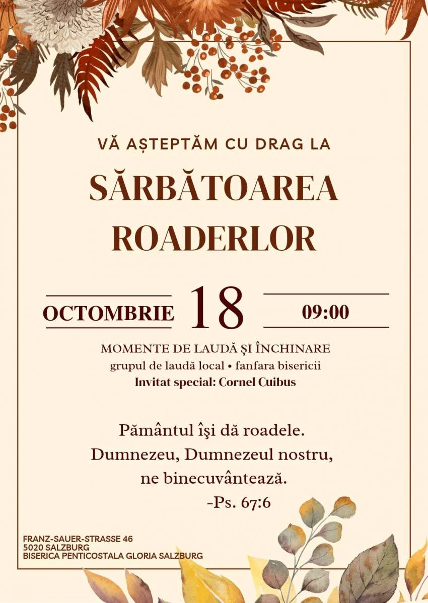 Sărbătoarea Roadelor la Biserica Gloria Salzburg